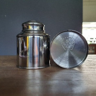 Original Tea Caddy in Silver with Embossed Logo (50g)